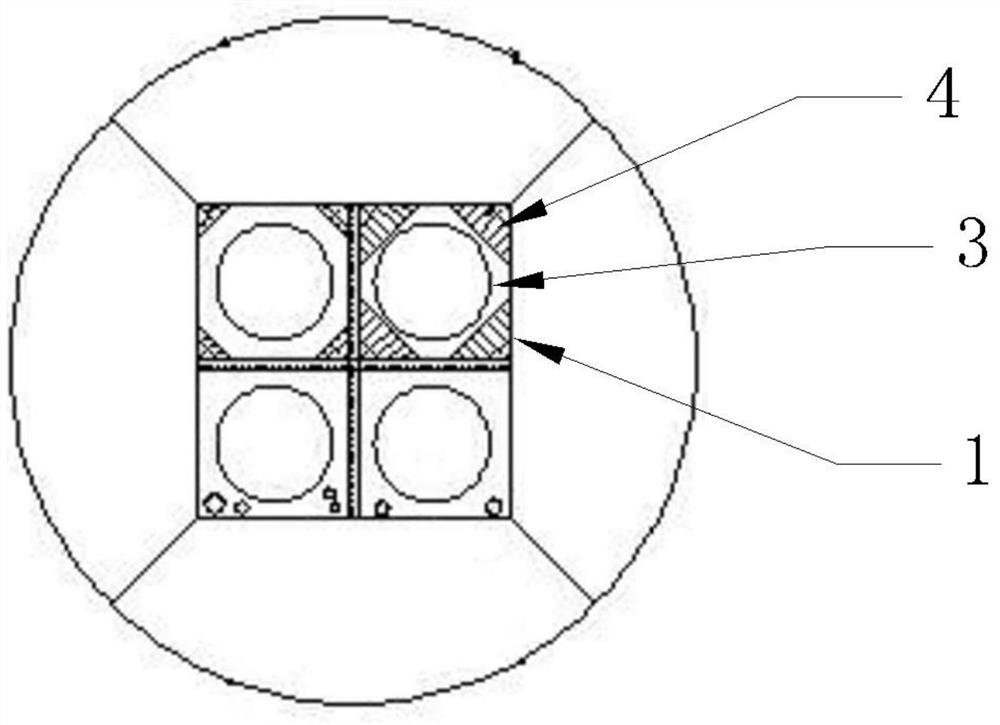 A kind of air bag type buoyancy tank supporting device of spar platform and using method thereof