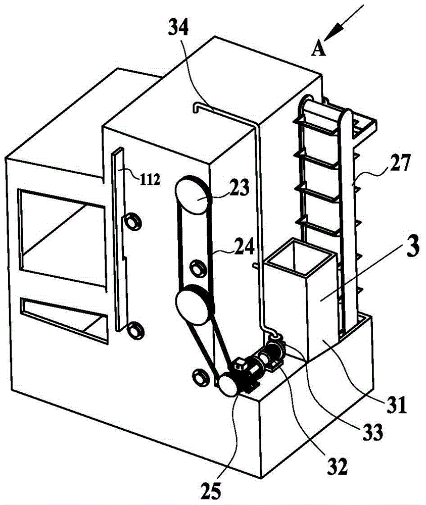 A crawler shot blasting machine