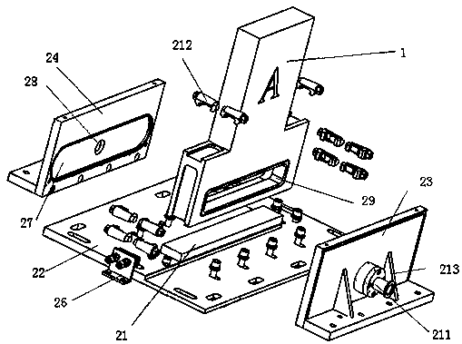 System for detecting number of fallen particles during working process of valve
