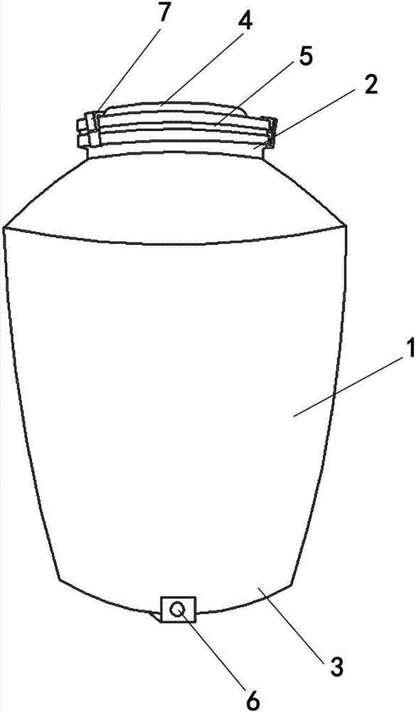 Method for aging grape wine by pottery jar and pottery jar for aging grape wine