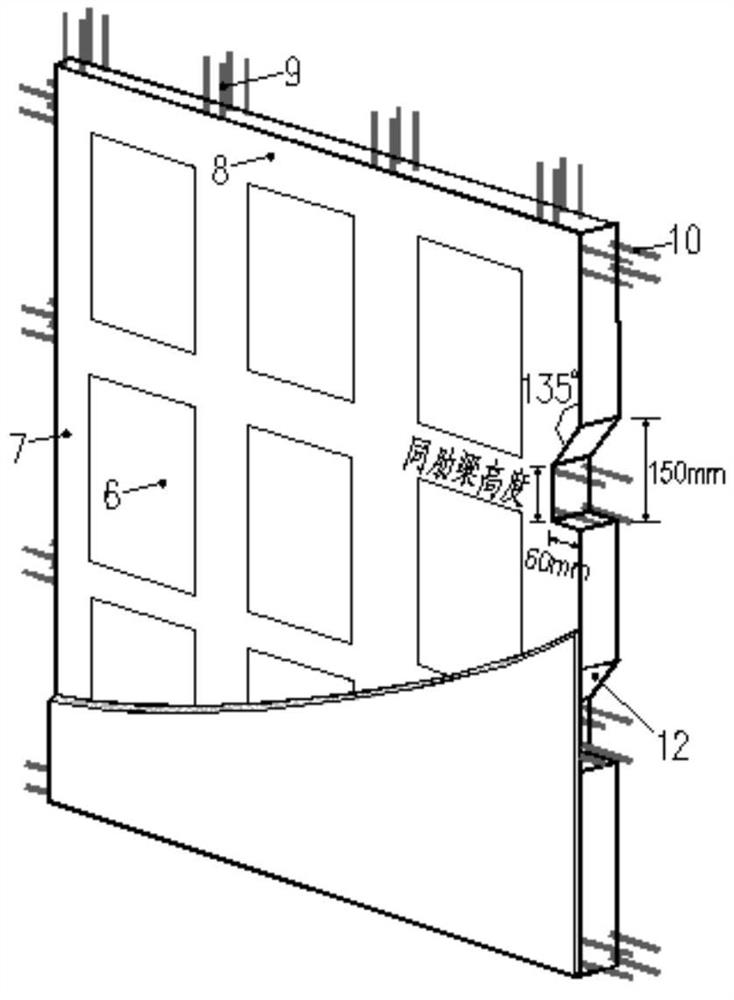 A fully assembled village and town dwelling compound wall structure system and its construction method