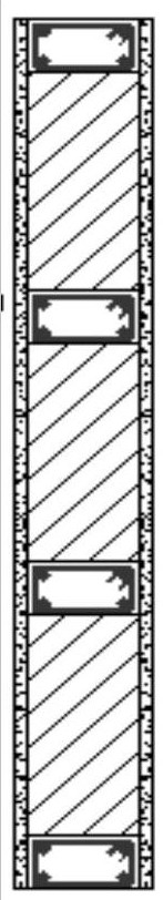 A fully assembled village and town dwelling compound wall structure system and its construction method