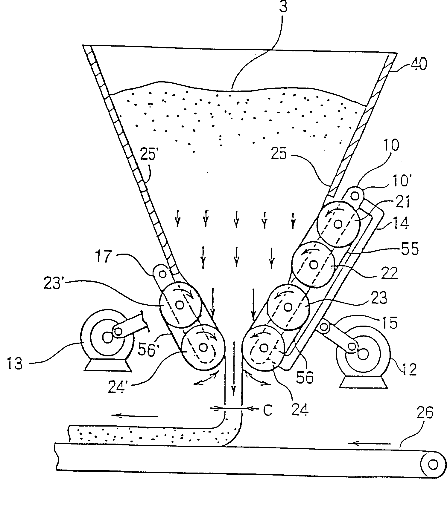 Method and plant for providing quantitative dough for bread continuously