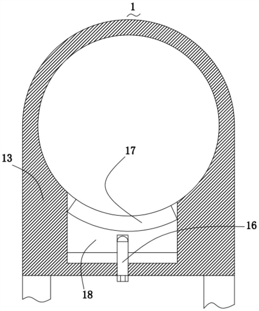 Leakage-proof structure connecting piece of elephant trunk