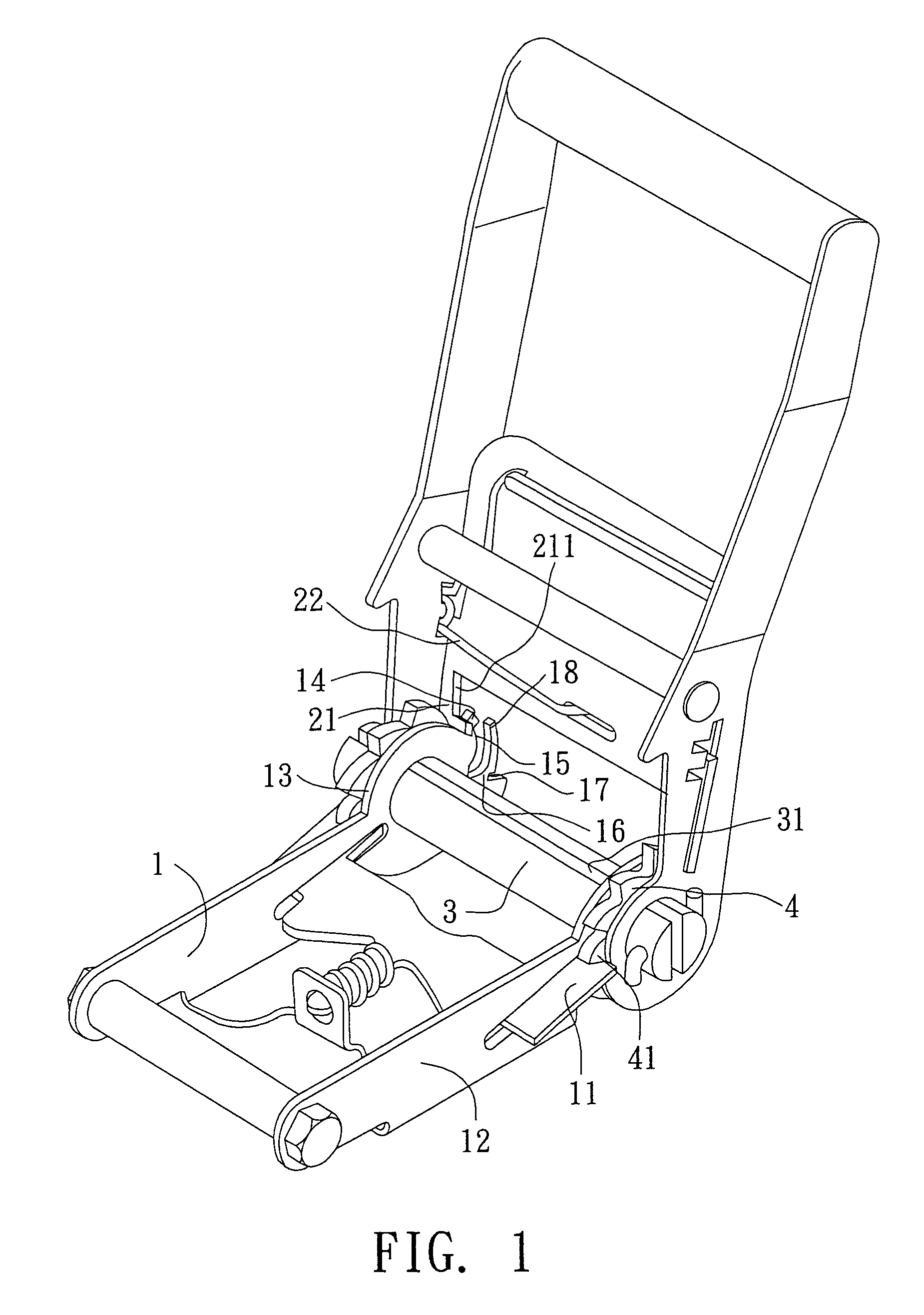 Belt reel assembly for fastening goods on a truck
