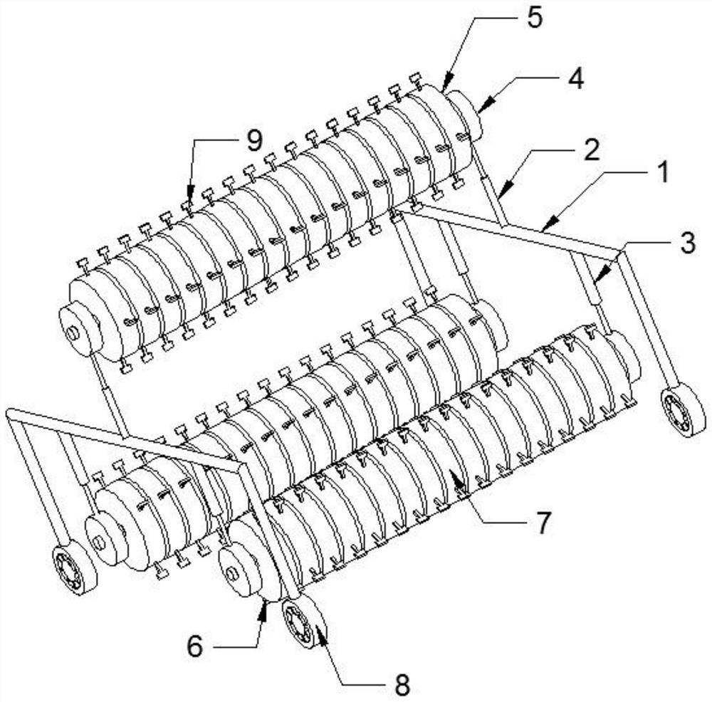 Auxiliary ventilation device for dust and smoke removal for tunnel construction