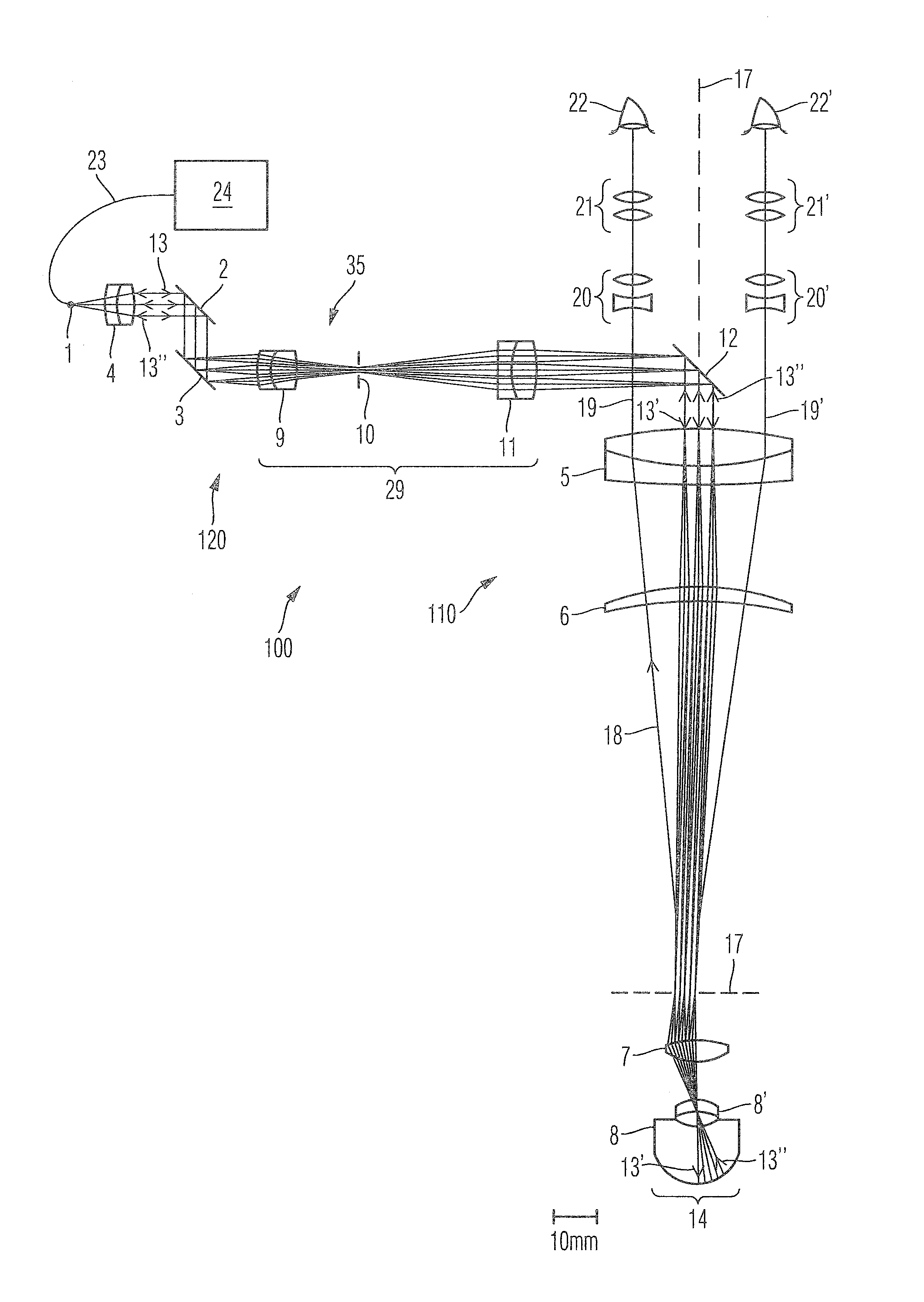 Surgical microscopy system having an optical coherence tomography facility