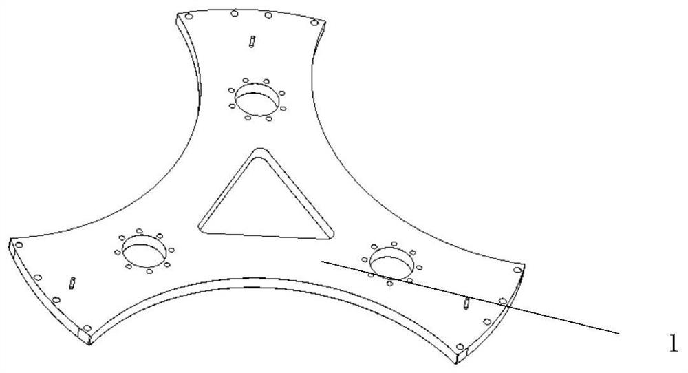 It is suitable for the telescopic installation structure of satellite high-pressure gas cylinders