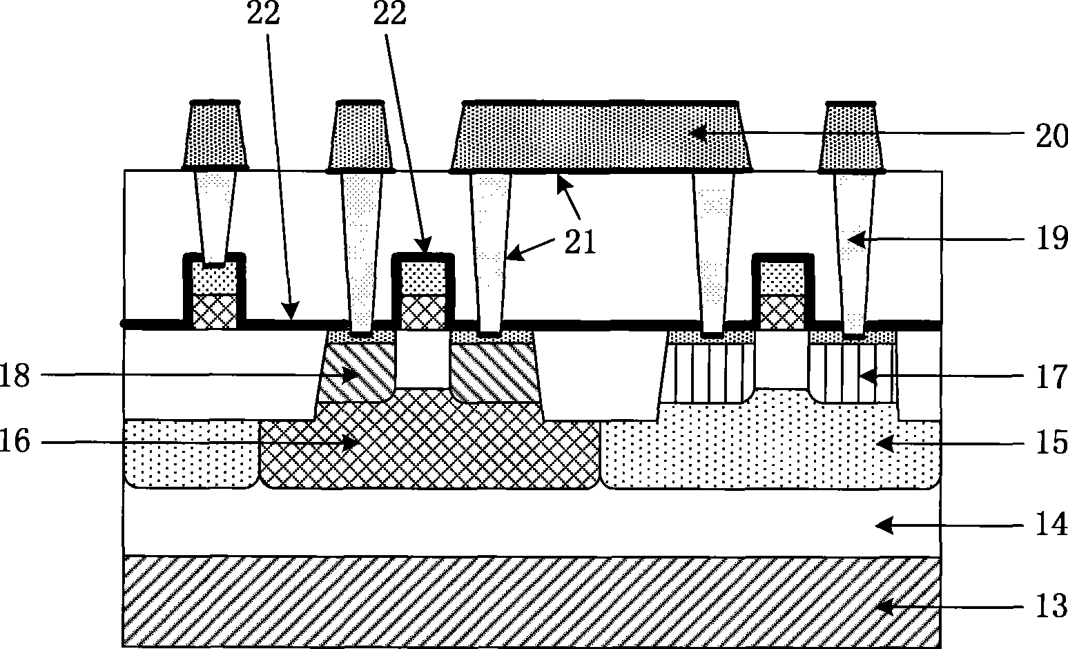 Solution method of contact hole thick nitridation titanium film crack