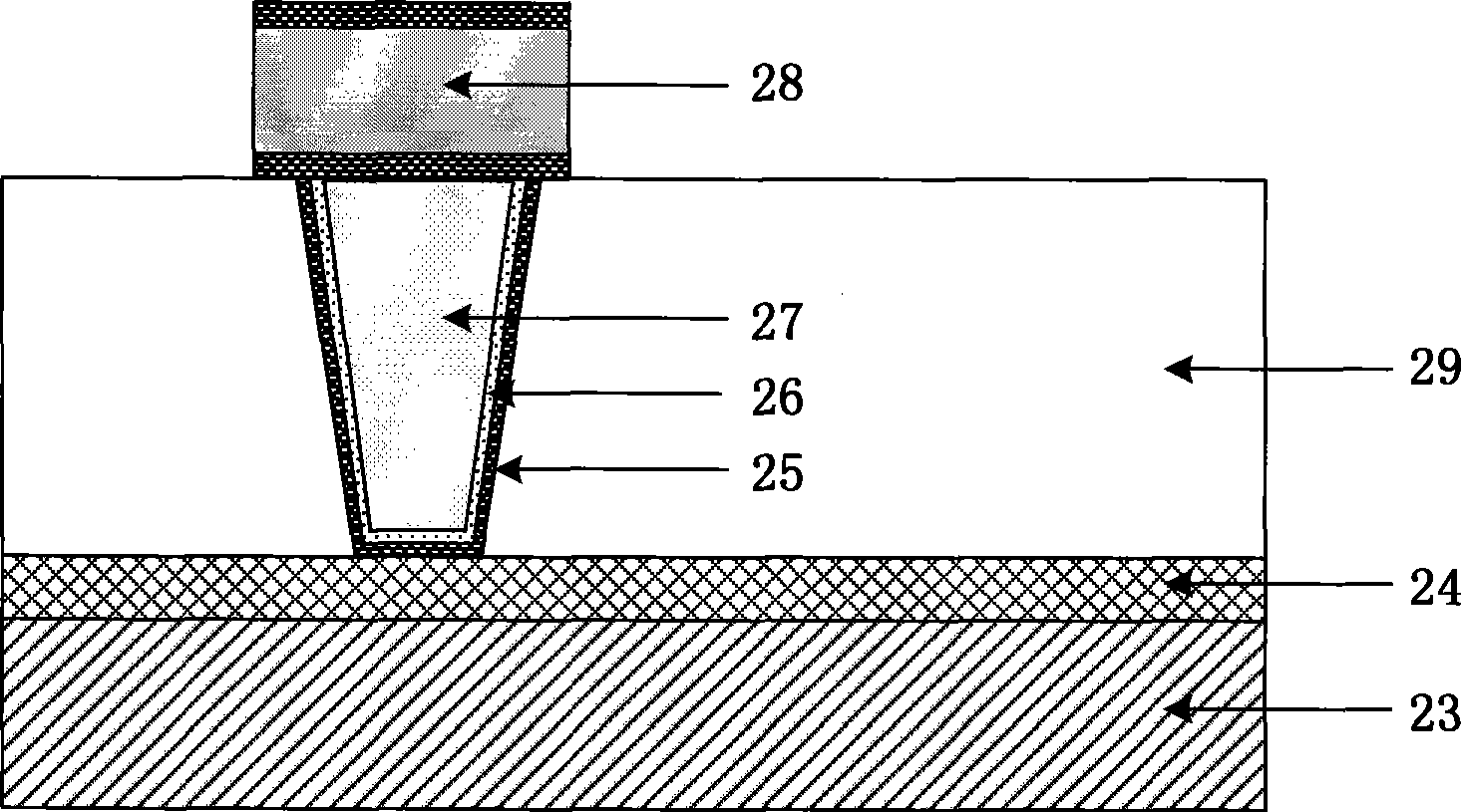 Solution method of contact hole thick nitridation titanium film crack