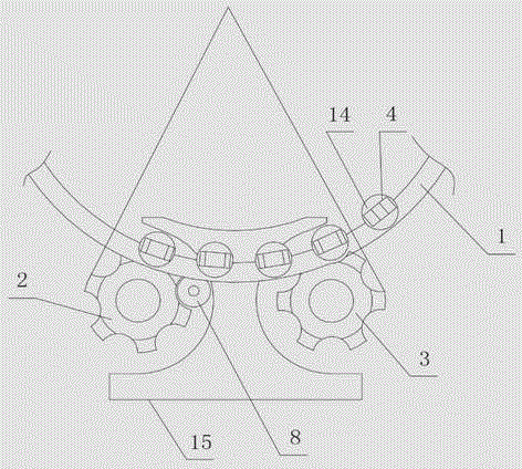 Device of accurately controlling rotation angle of clamping part and realization method thereof