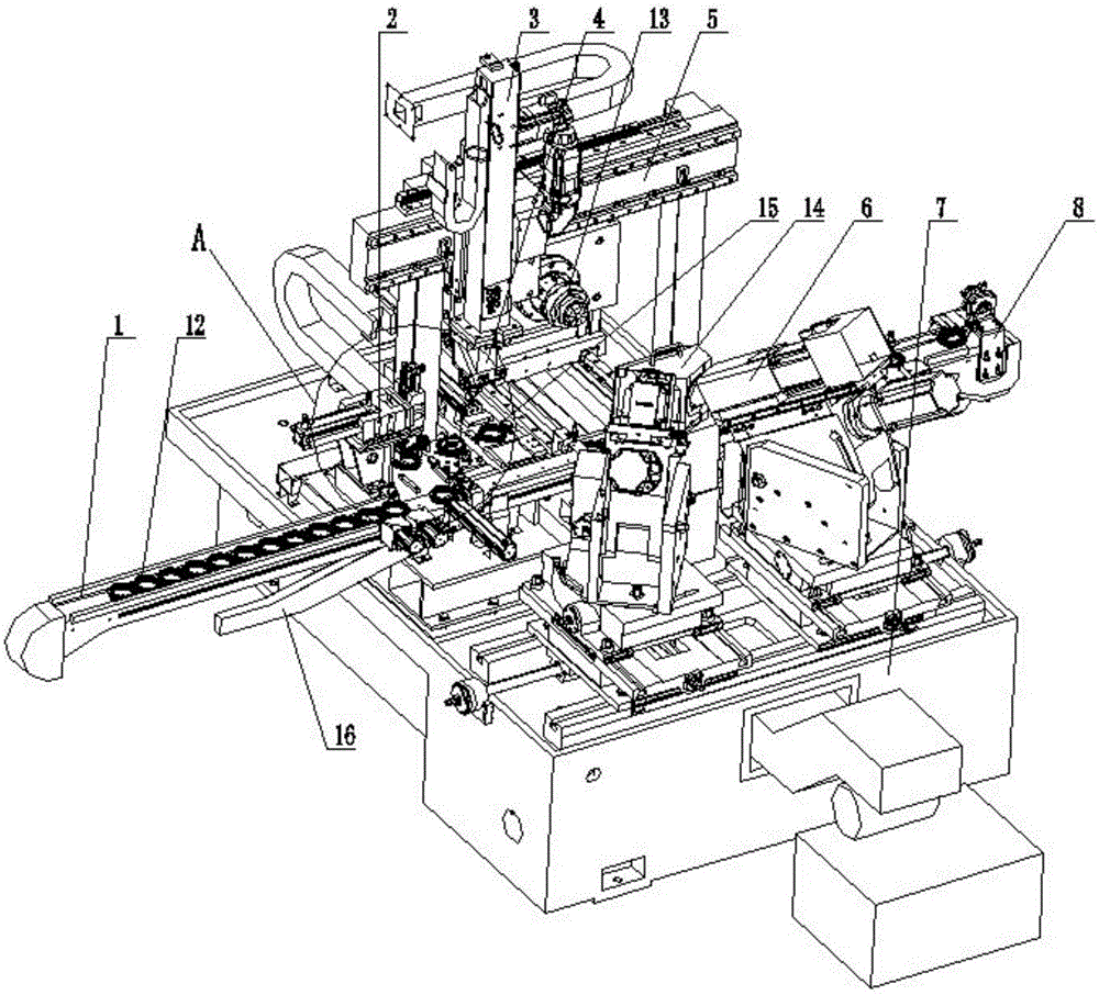 Double-face chamfering continuous machining system for gear sleeve of vehicle synchronizer