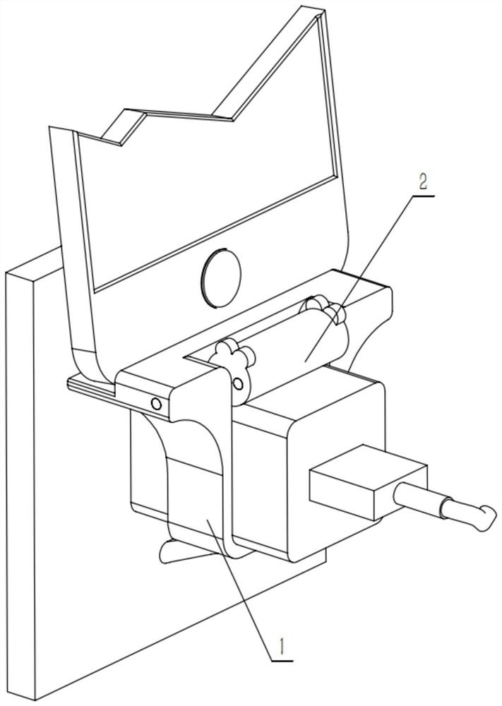 Mobile phone and tablet PC charging bracket for wall socket