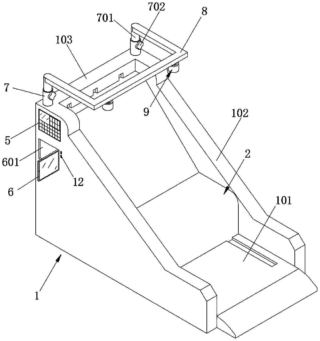 Thyroid disease examination and treatment auxiliary device