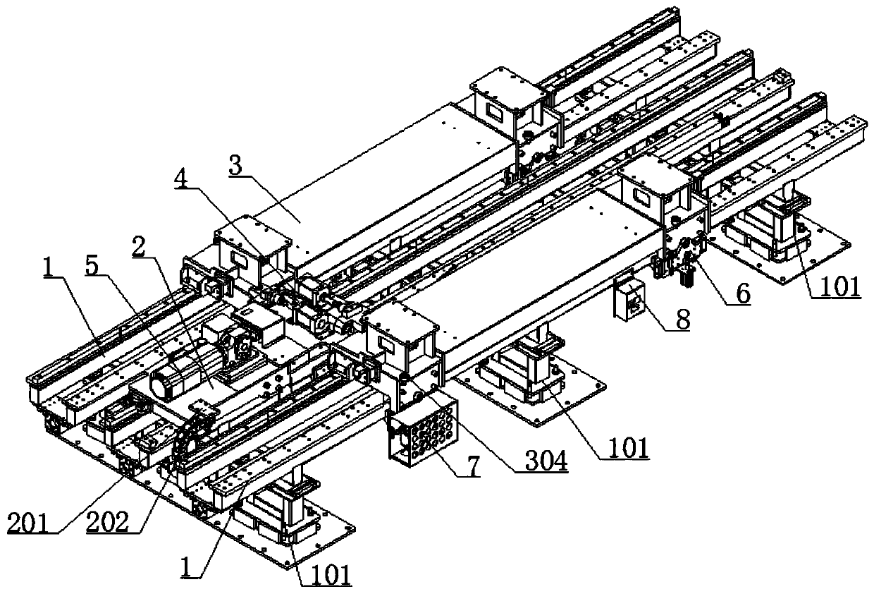 A transfer mechanism for the flexible assembly system of automobile body-in-white welding