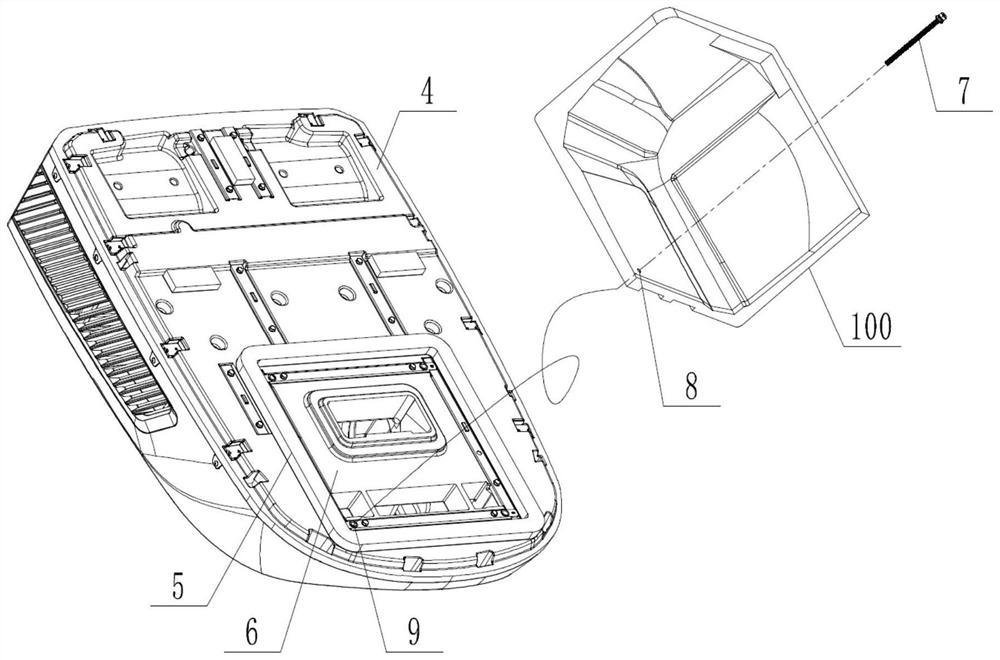 Auxiliary installation structure, packaging structure and installation method of vehicle mounted air conditioner