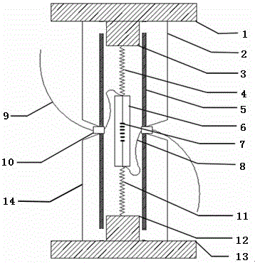 A slope optical fiber Bragg grating multi-point displacement sensor and its application method