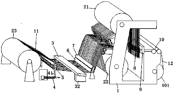 Loom provided with observation platform