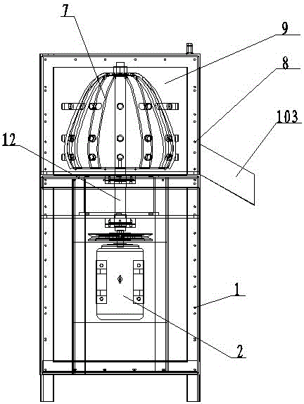 A rubbing garlic peeling machine