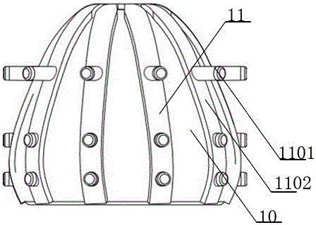 A rubbing garlic peeling machine