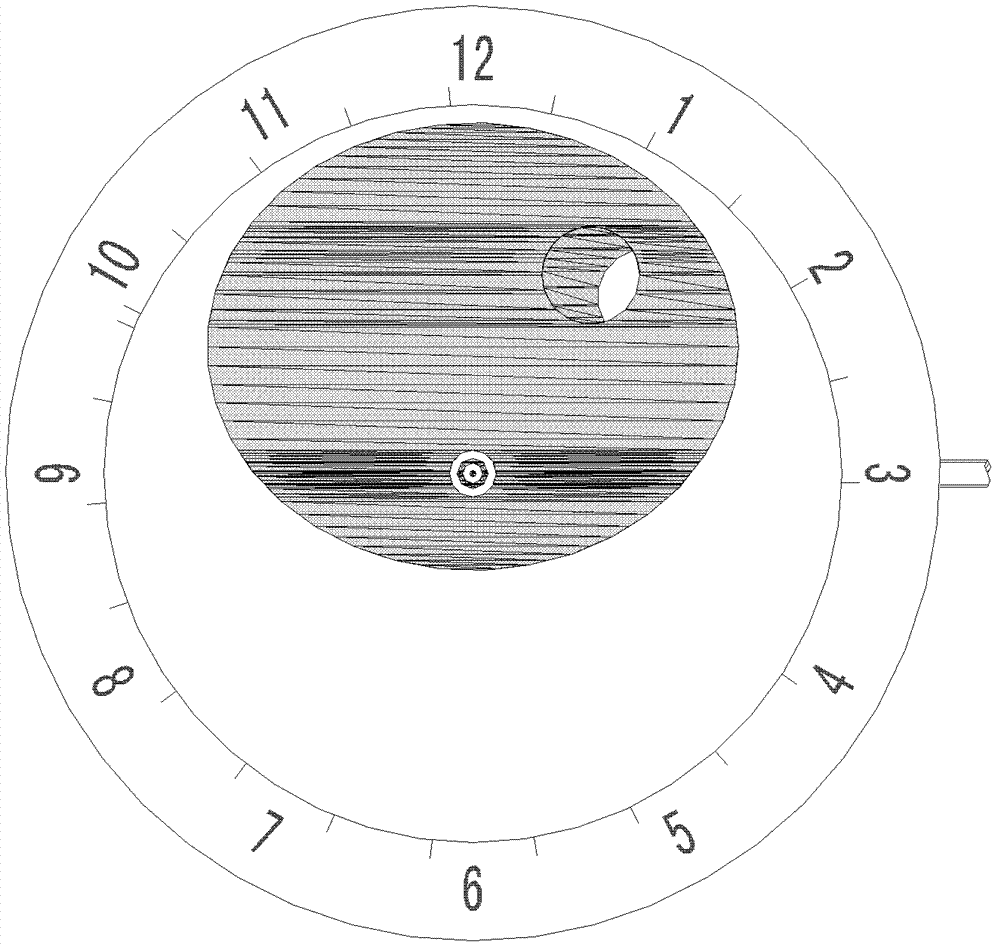 Turn-around moon phase mechanism of mechanical watch
