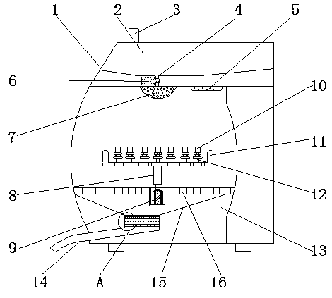 Cleaning device for diode base