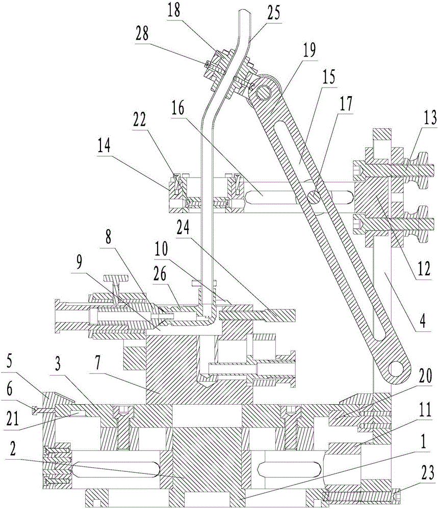 Locating device for welding guide pipe connector at any angle