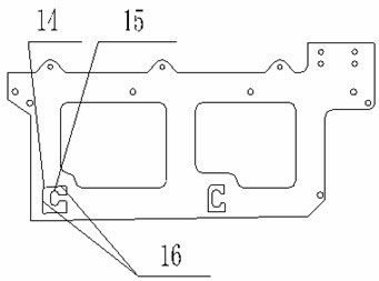 Rivet welding device for vehicle frame accessories of mining dump truck and use method