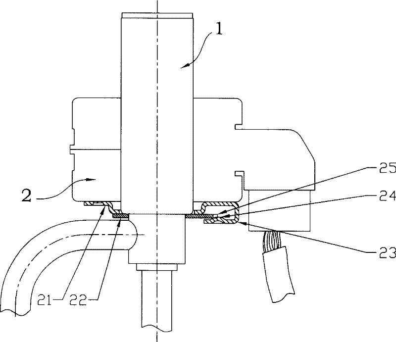 Coil locating structure of electronic expansion valve