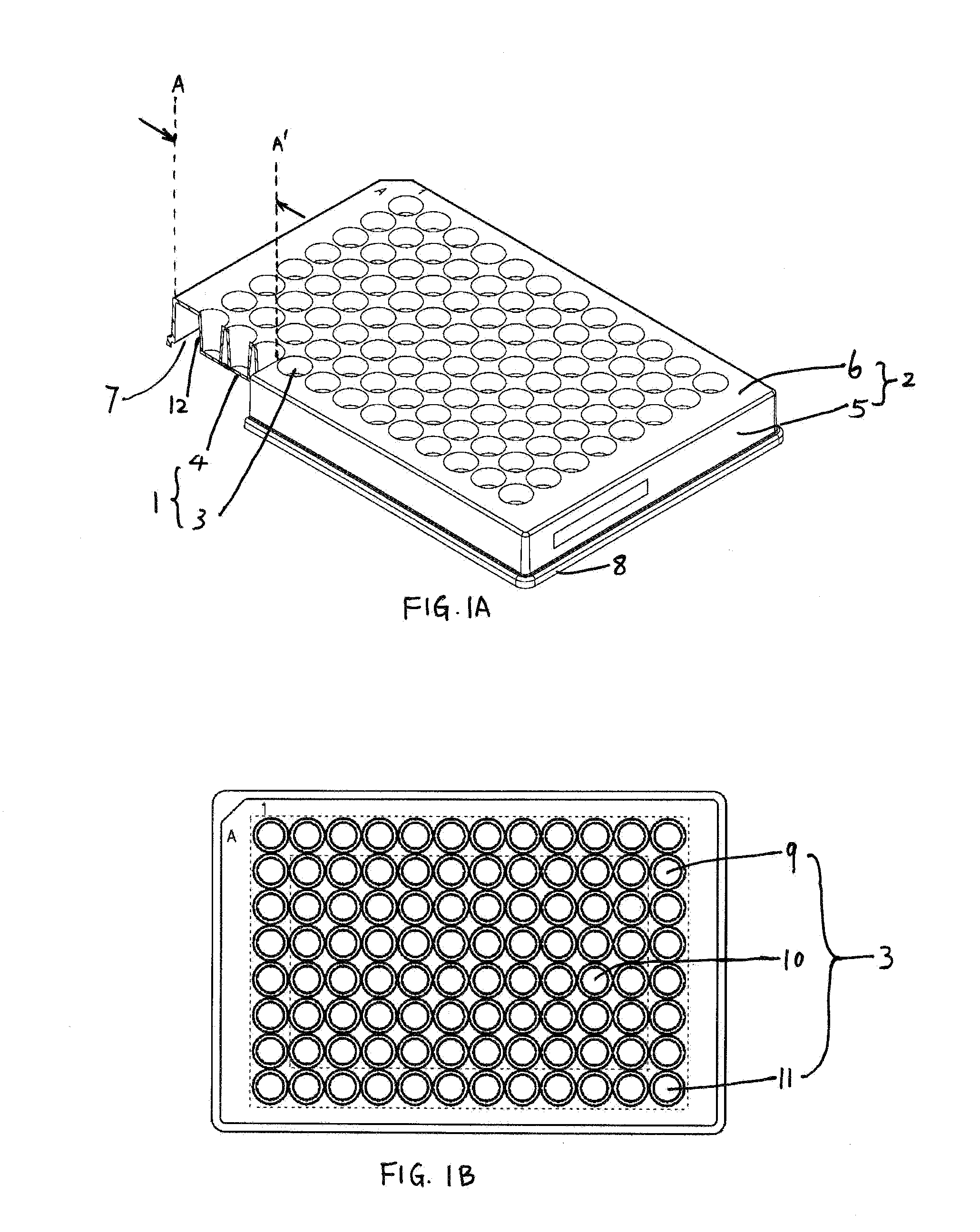 Microplate with fewer peripheral artifacts