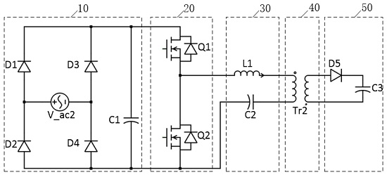 Converter based on asymmetric half-bridge flyback circuit and control method thereof