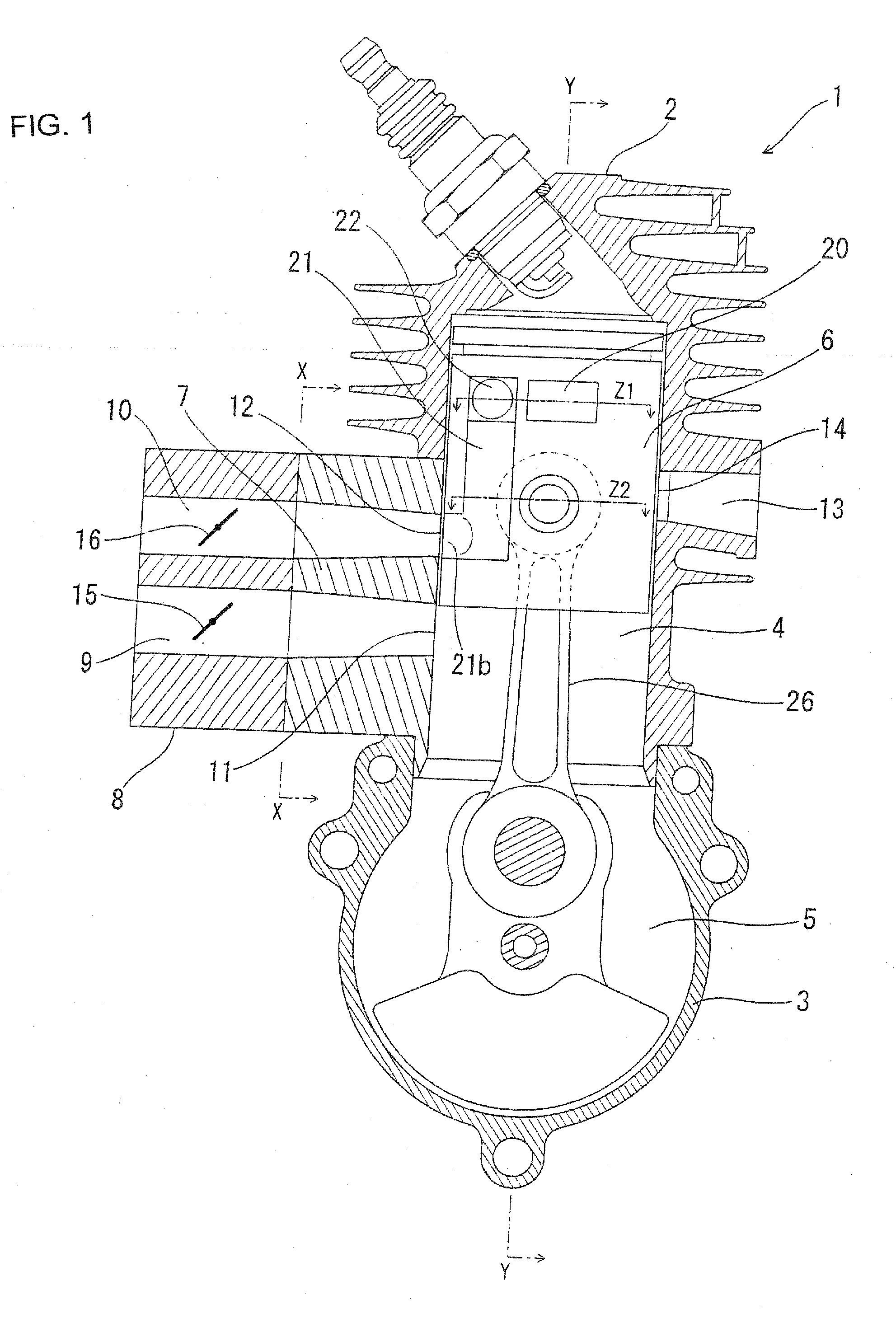 Stratified Scavenging Two-Cycle Engine