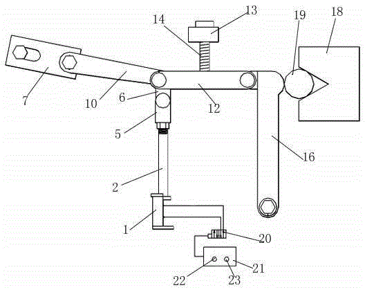 Automatic toggle clamping device