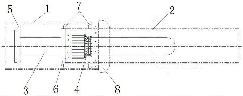 Tubular busbar connection structure