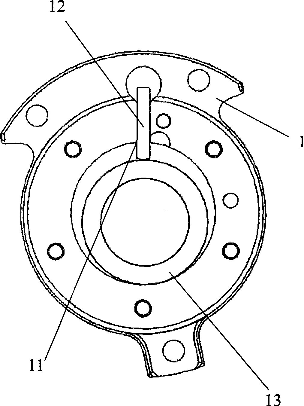 Lubrication sealing structure of rotary compressor gas cylinder