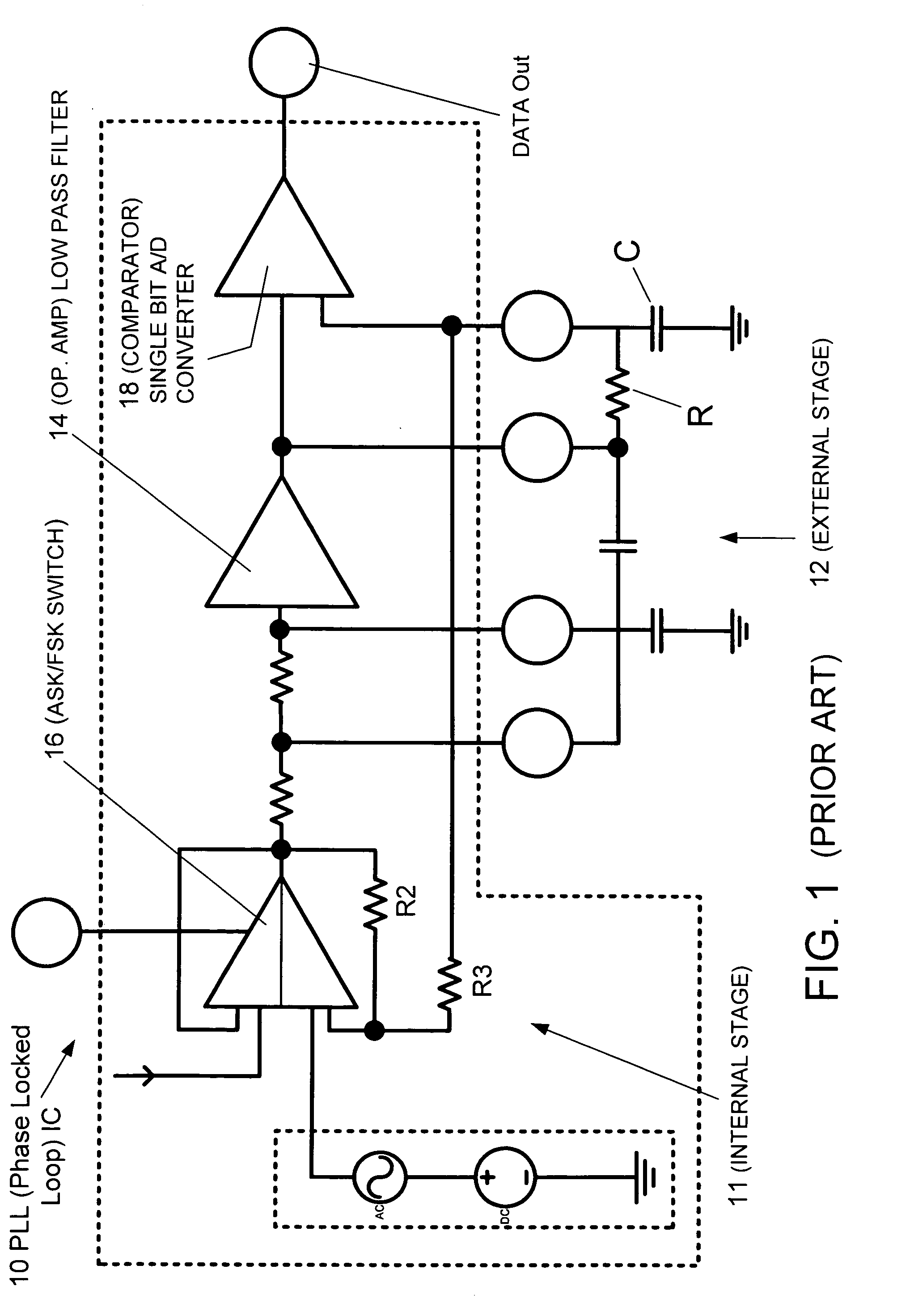 IF derived data slicer reference voltage circuit