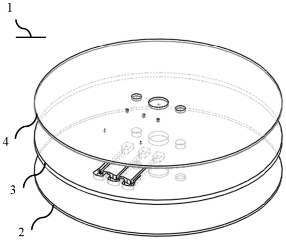 A centrifugal disc microfluidic chip and its application method