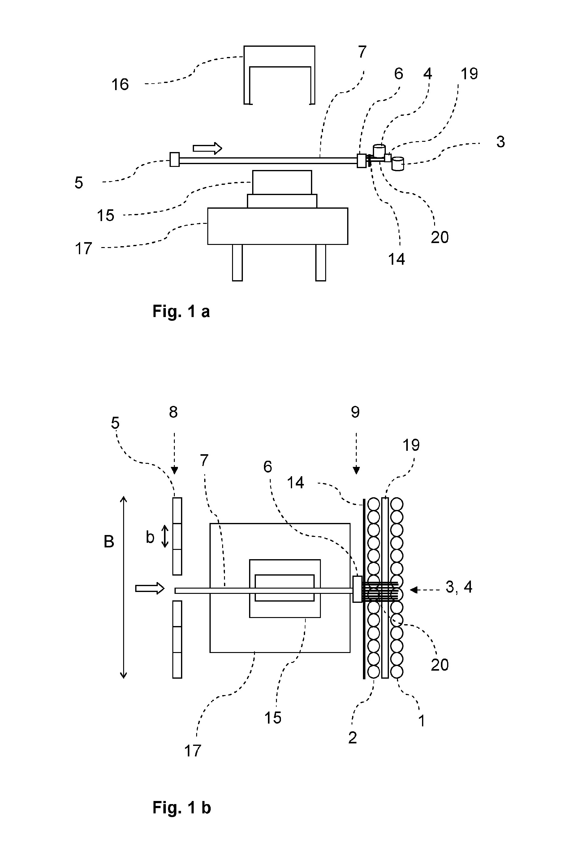 Device and method for producing fiber preforms
