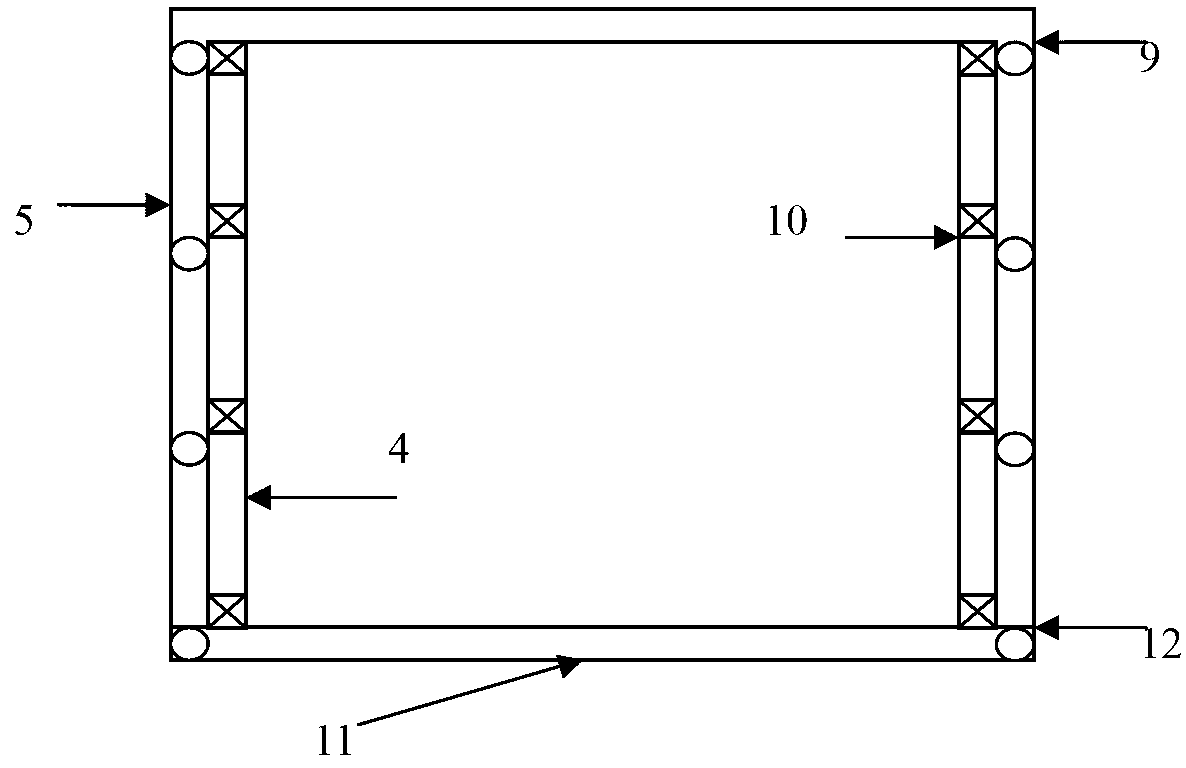 Abutting joint method of transporting device