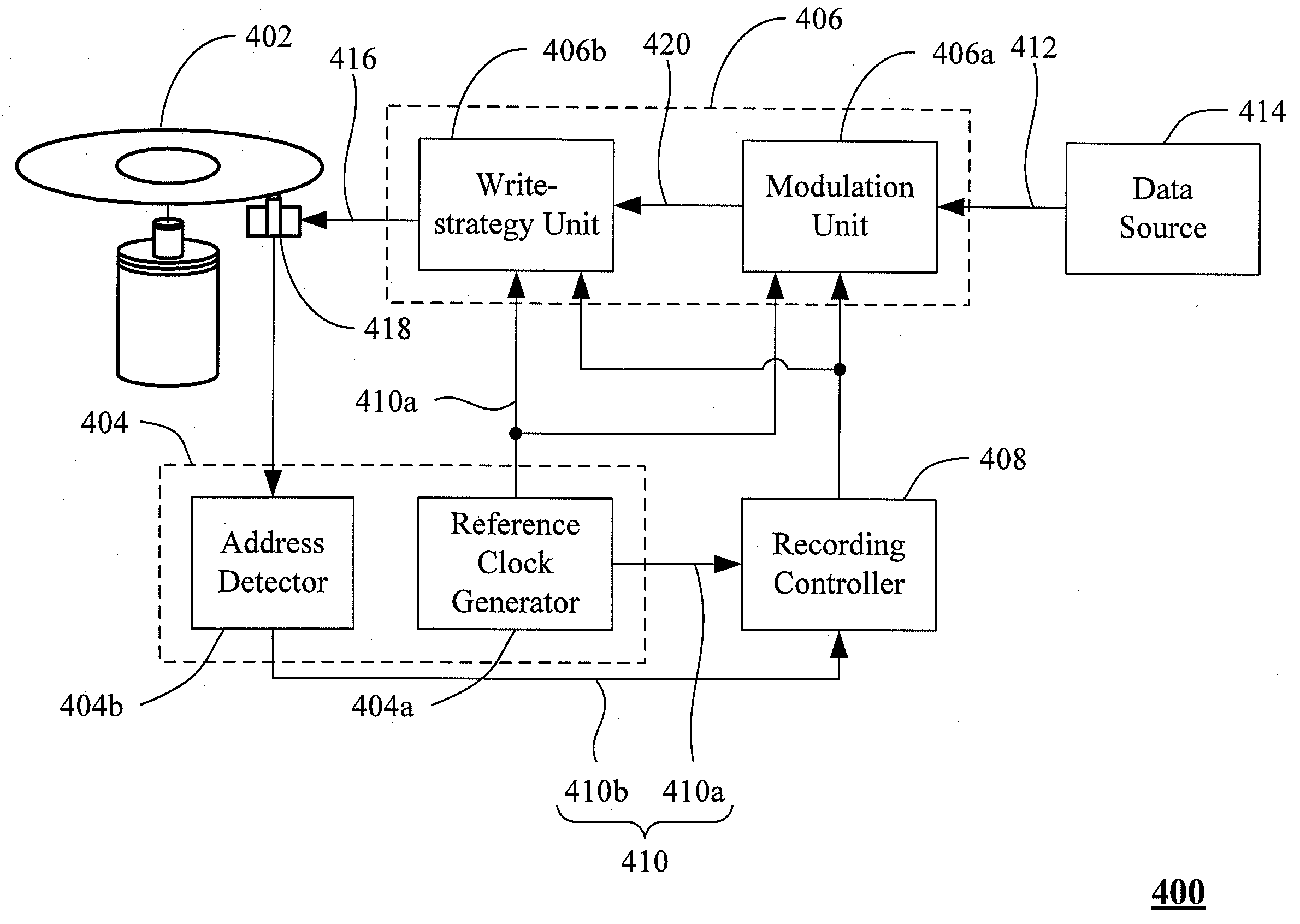 System and method for controlling data recording process of optical recording medium in sequential writing