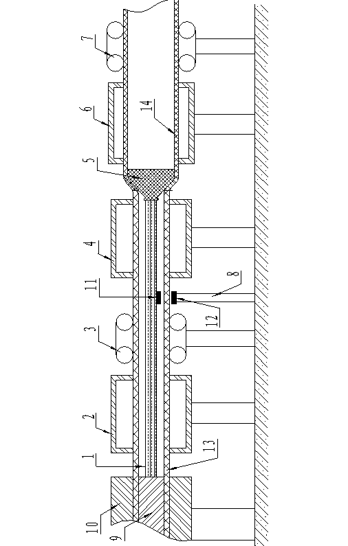Biaxial orientation plastic tube manufacturing method and apparatus