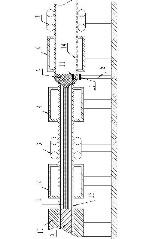 Biaxial orientation plastic tube manufacturing method and apparatus