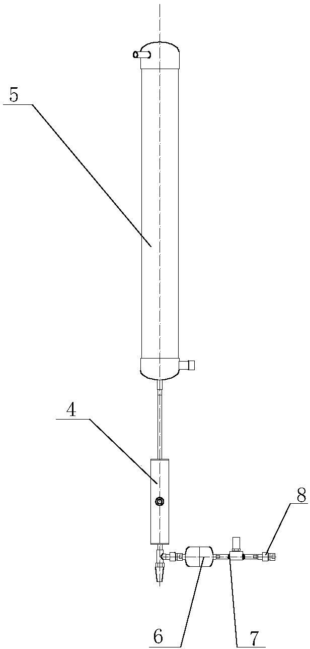 Device for solving systematic problem of gas flooding of absorption-type unit