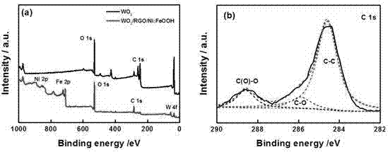 Tungsten trioxide composite photoelectrode as well as preparation method and application of tungsten trioxide composite photoelectrode in decomposition of water through photoelectrocatalysis