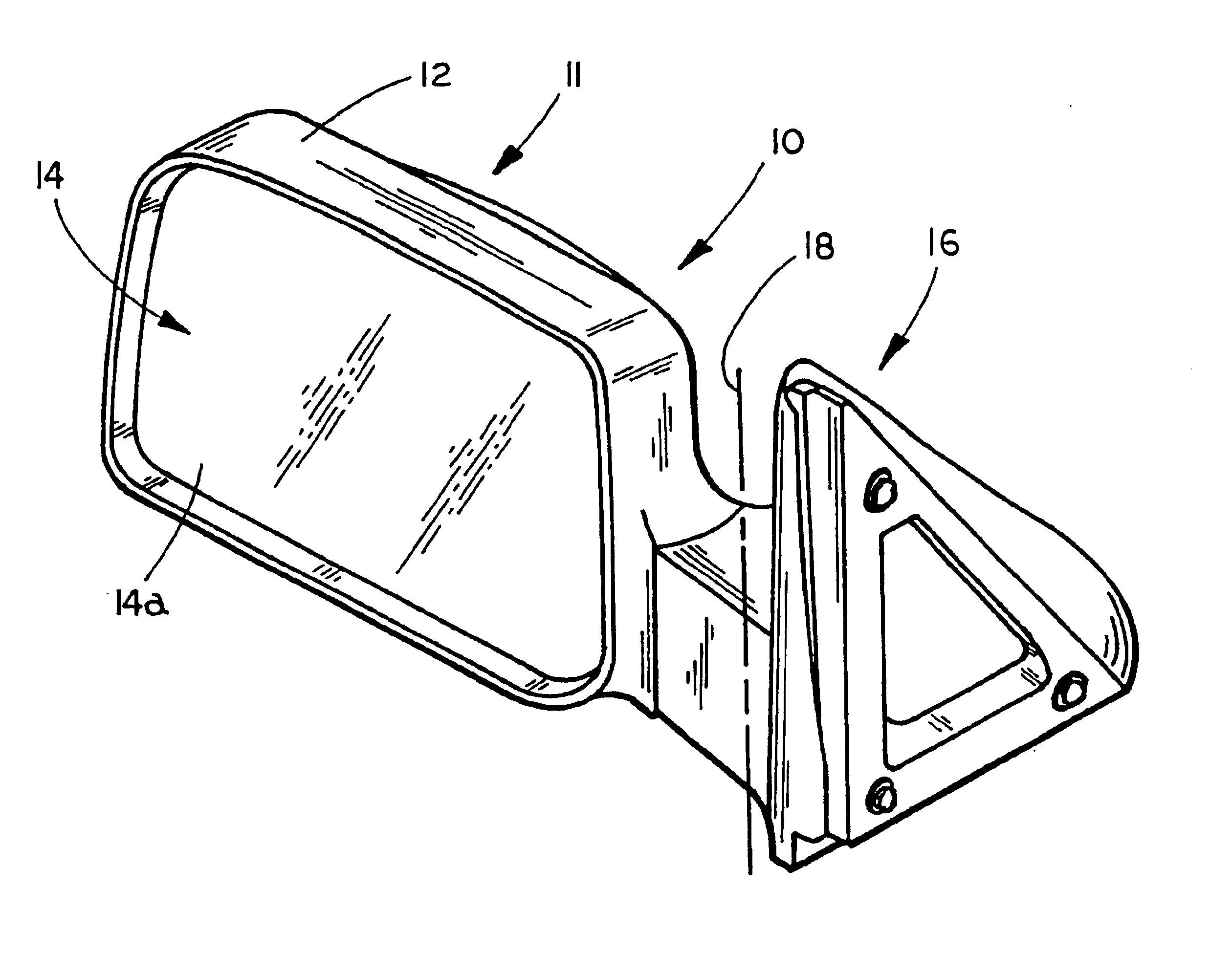 Vehicle exterior rearview mirror assembly