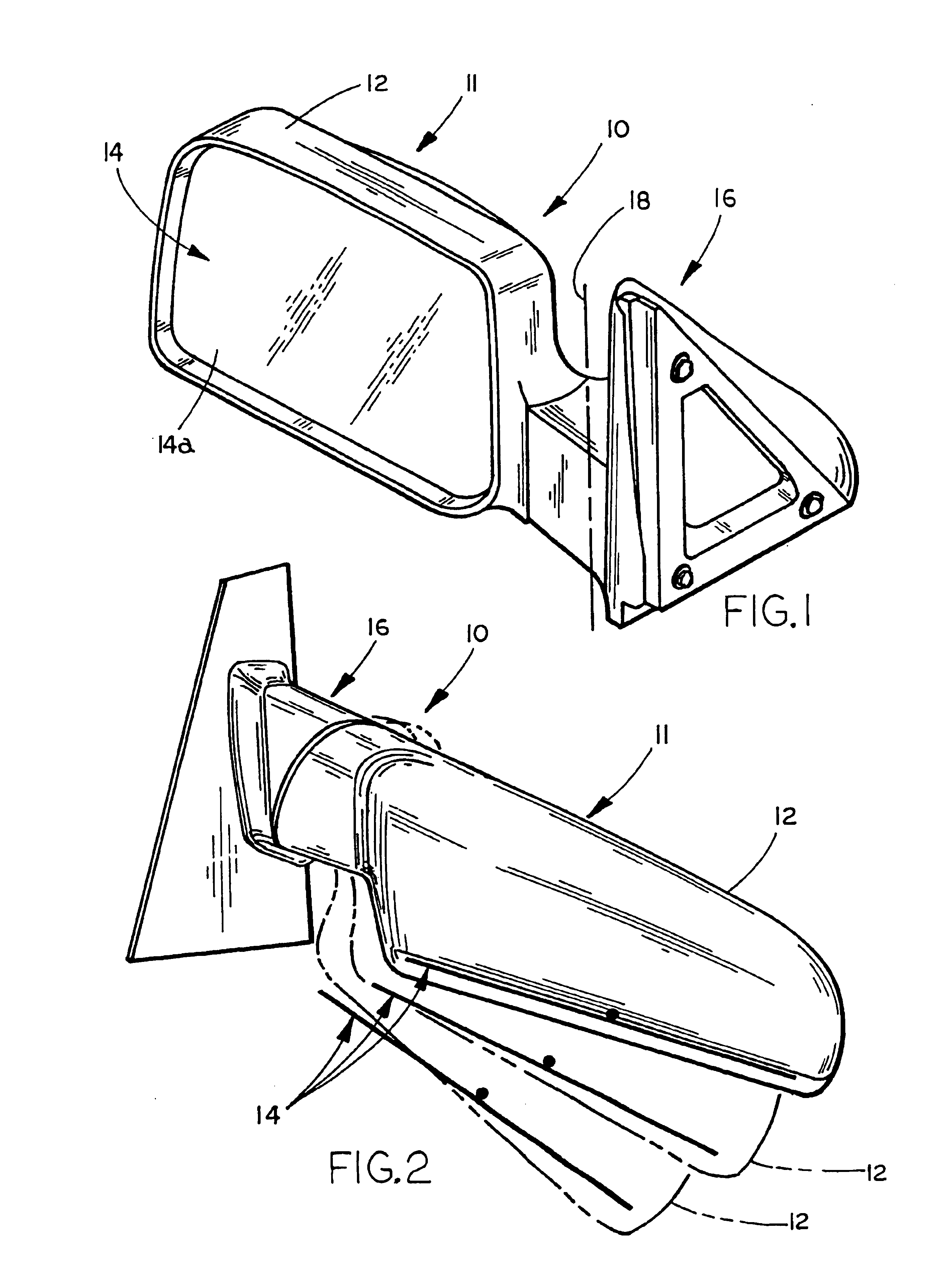 Vehicle exterior rearview mirror assembly