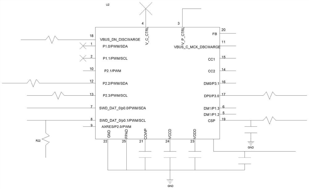 Multi-port PD fast charging automatic power distribution device