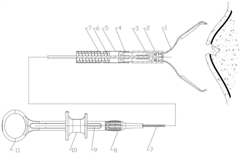 Clamp device used in cooperation with endoscope and clamping part of clamp device