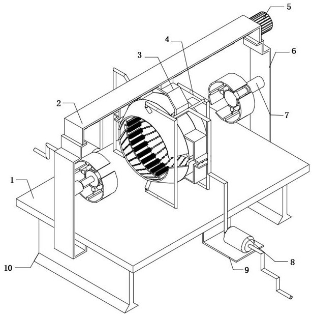 An anti-corrosion spraying processing equipment for the inner and outer walls of the pipeline