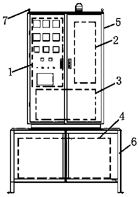 Arrangement method for power source part of medium-high frequency electric heating equipment and device